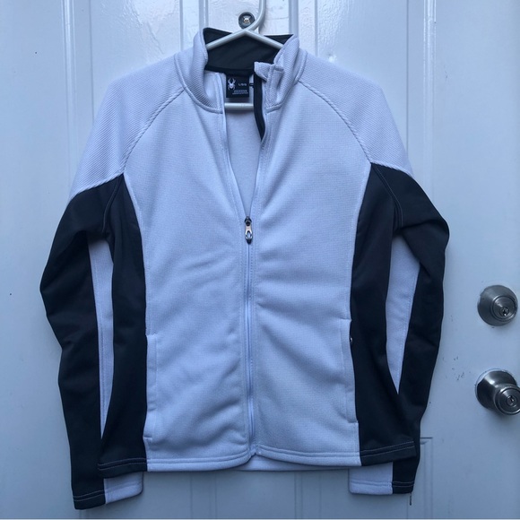 Spyder women’s zip up large white and grey 🤍 - Picture 3 of 9